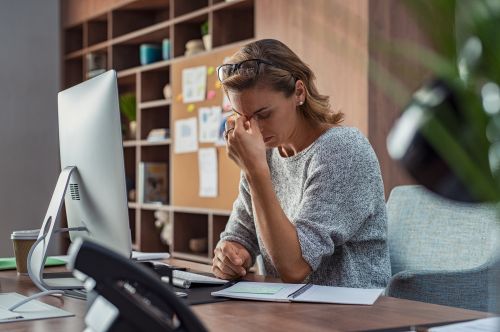 woman at work